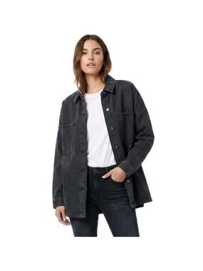 Hudson Jeans Black Denim Jacket - Women's M NWT